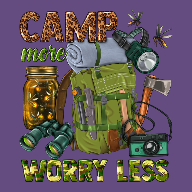 Camp More Worry Less Vintage Hoodie by texasbilliewilder | Teevron