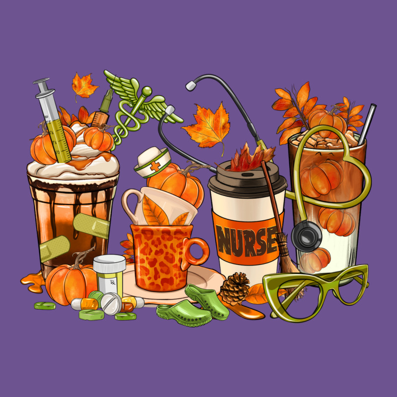Fall Nurse Coffee Cups Vintage Tee by texasbilliewilder | Teevron