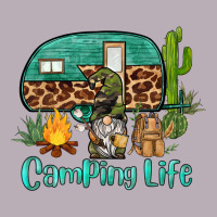 Camping Life Caravan And Gnome Vintage Tee | Teevron
