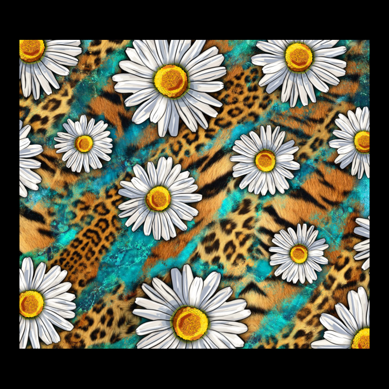 Leopard And Tiger Daisy Heavyweight Sweatshirt by RanaPortraitStore | Teevron