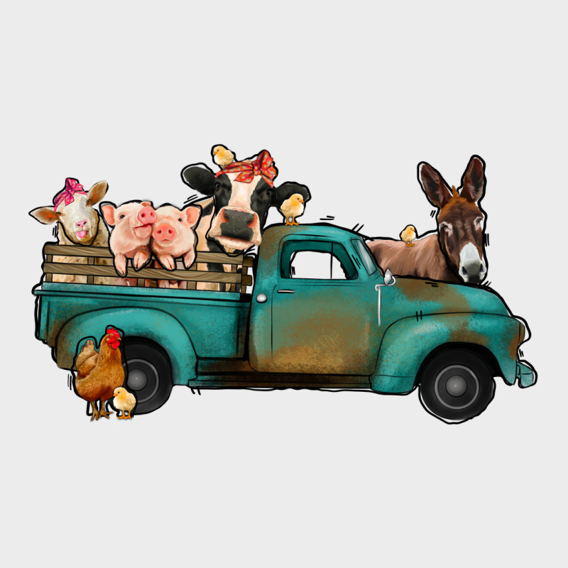 Farm Animals Truck Urban Hoodie by Jasminsmagicworld | Teevron