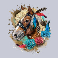 Haflinger Horse Floral Heavyweight Hoodie | Teevron