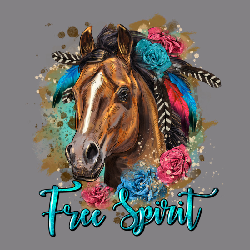 Free Spirit Quarter Horse Floral Heavyweight Hoodie by LillyAllenDesigns | Teevron