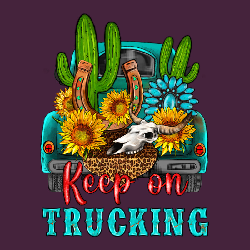 Keep On Trucking With Western Truck Long Sleeve Tee by HRA Design Shop | Teevron