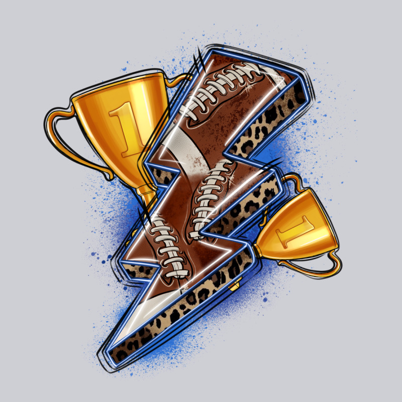 Football Lightning Bolt Heavyweight Sweatshirt by Zillion Design Studio | Teevron