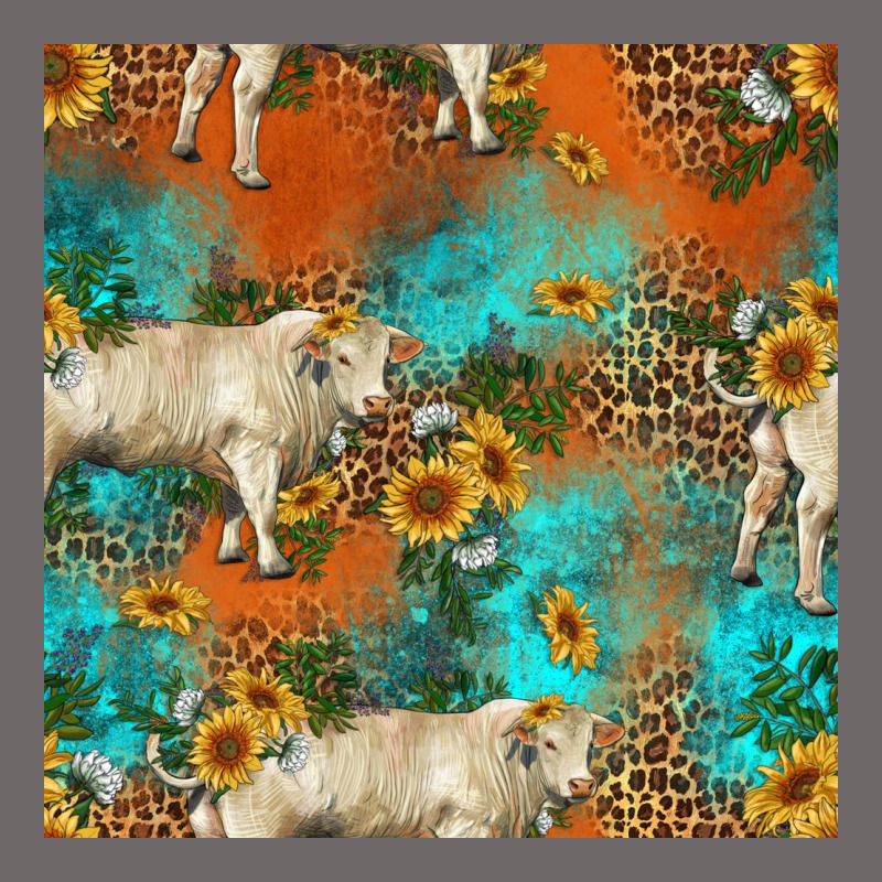 Western Charolais Cow Seamless Pattern Classic Tee by HRA Design Shop | Teevron