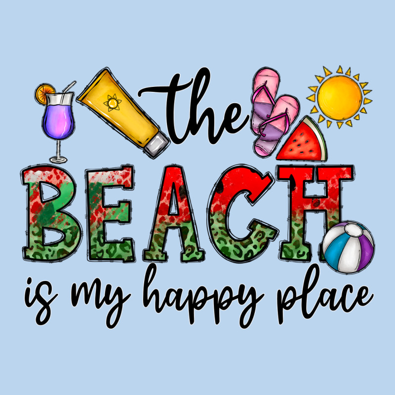 The Beach Is My Happy Place Classic Tee by CowhideDigitalArt | Teevron