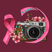 Floral Cancer Ribbon Vintage Camera Long Sleeve Tee | Teevron