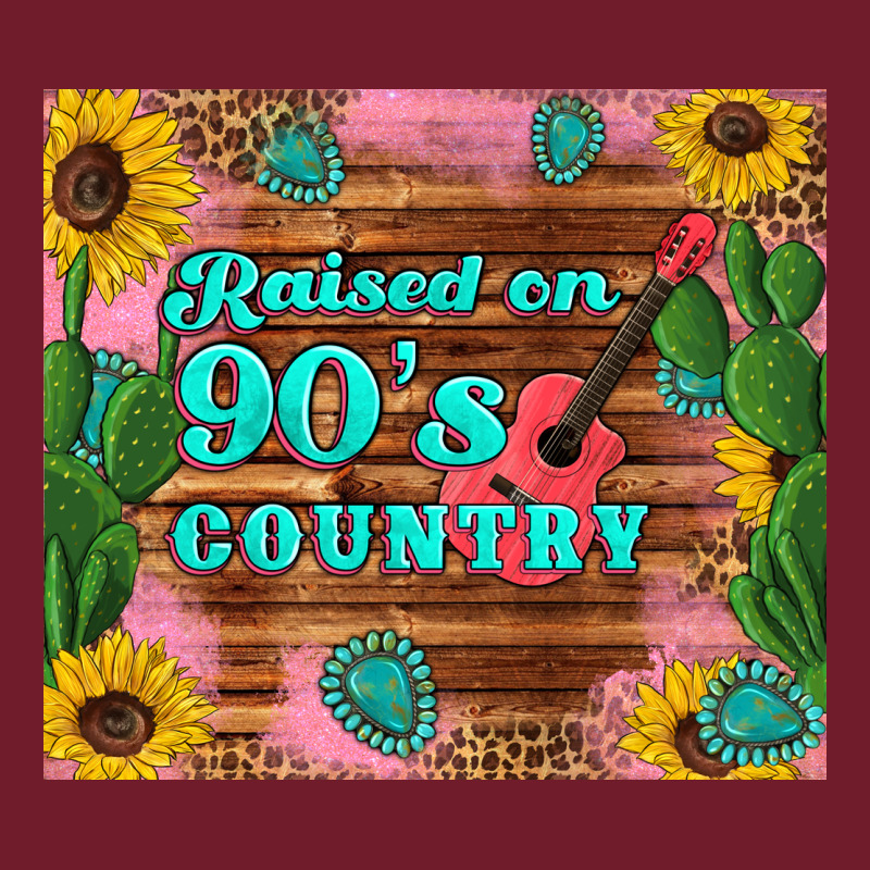 Raised 90's Country Guitar Cactus Sunflower's Zipper Hoodie by Artiststas | Teevron