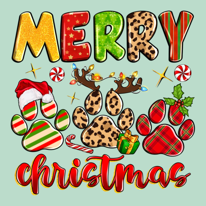 Merry Christmas Paws Premium Hoodie by MaliasSmallBusiness | Teevron