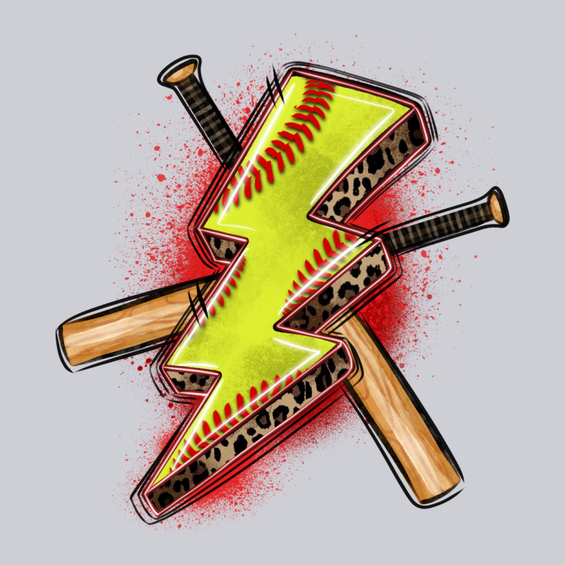 Softball Lightning Bolt Heavyweight Sweatshirt by Zillion Design Studio | Teevron