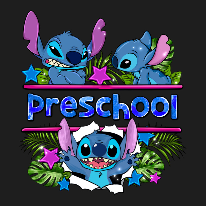 Preview Flower Stitch Blue Preschool Classic Tee by AdoDesignShop | Teevron