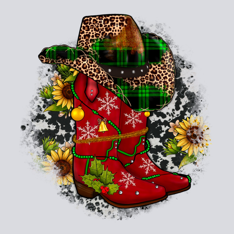 Christmas Cowboy Boots Zipper Hoodie by JahusDesignShop | Teevron