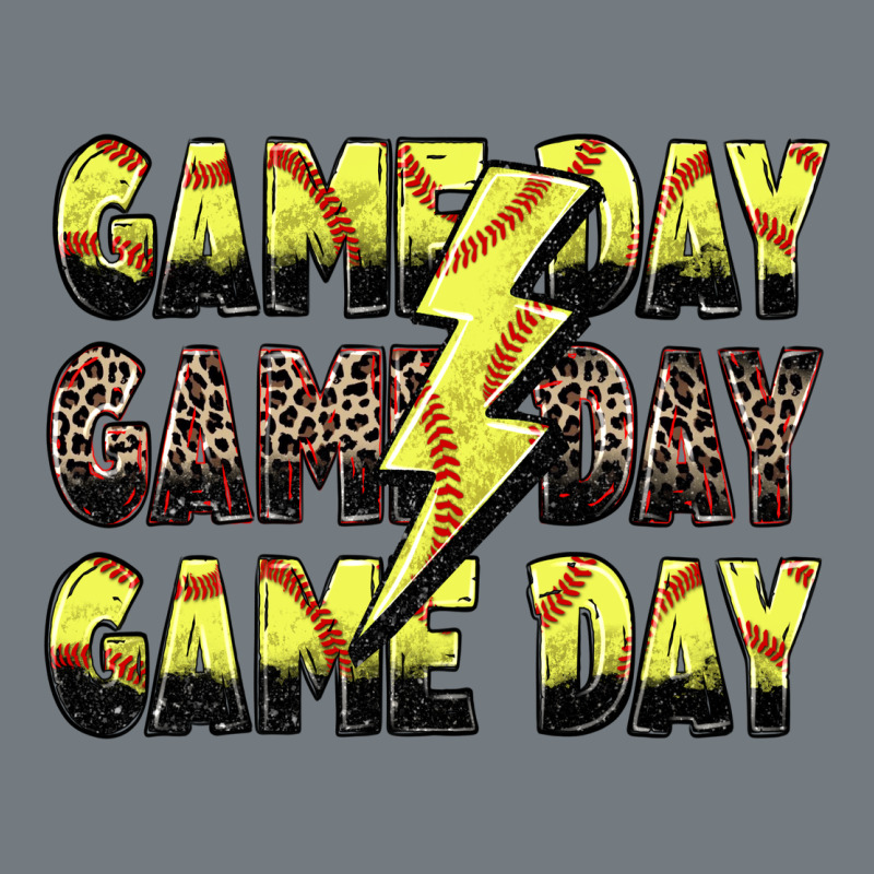Game Day Game Day Softball Lightning Bolt Heavyweight Sweatshirt by Zillion Design Studio | Teevron