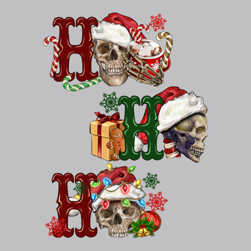Ho Ho Ho Skull Long Sleeve Tee by FaDigitalArtStudio | Teevron