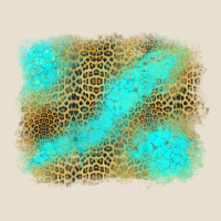 Leopard Turquoise Background Urban Hoodie | Teevron