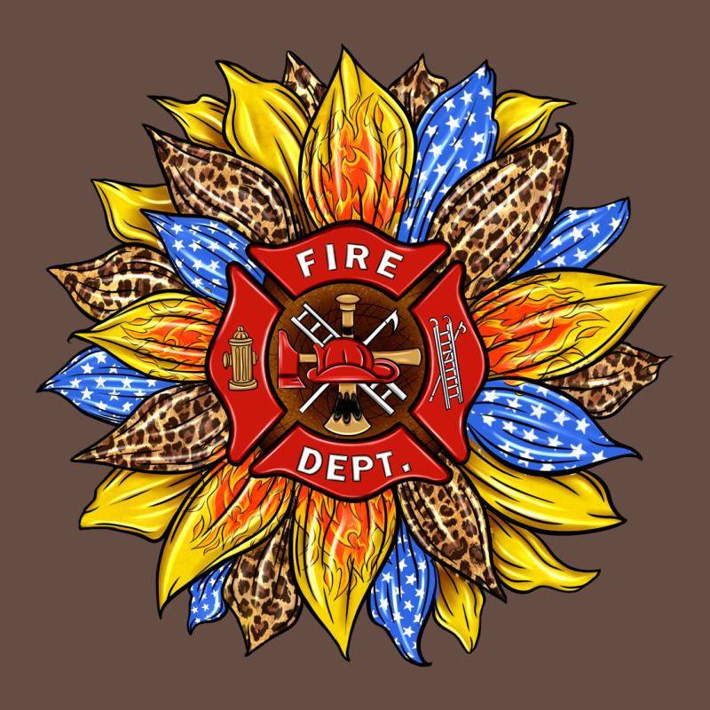 Firefighter Sunflower Long Sleeve Tee by HRA Design Shop | Teevron