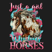 Just A Girl Who Loves Horses Mustang Heavyweight Hoodie | Teevron