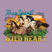Free Spirit Wild Heart 3 Horses Heavyweight Hoodie | Teevron