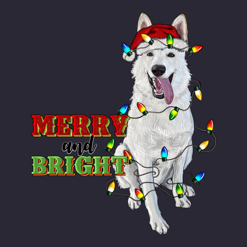 Merry And Bright White Shepherd Vintage Tee by RanaPortraitStore | Teevron