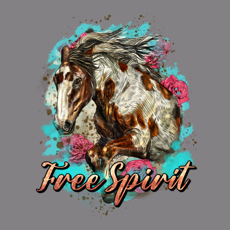 Free Spirit Mustang Horse Heavyweight Hoodie by LillyAllenDesigns | Teevron