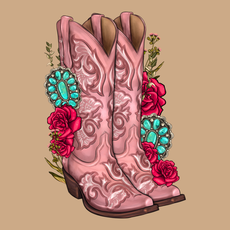 Floral Cowgirl Boots Vintage Hoodie by texasbilliewilder | Teevron