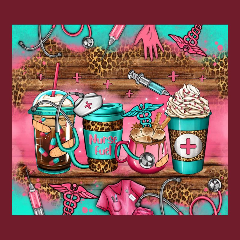 Nurse Fuel Coffee Cups Zipper Hoodie by Jasminsmagicworld | Teevron