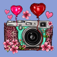 Floral Heart Pink Leopard Vintage Camera Long Sleeve Tee | Teevron