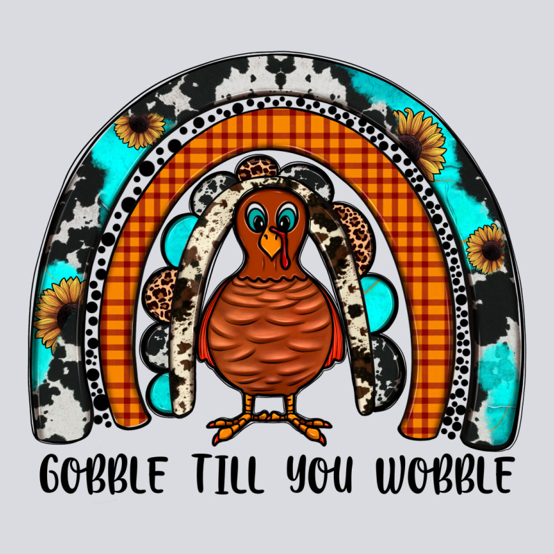 Gobble Till You Wobble Rainbow Zipper Hoodie by JahusDesignShop | Teevron