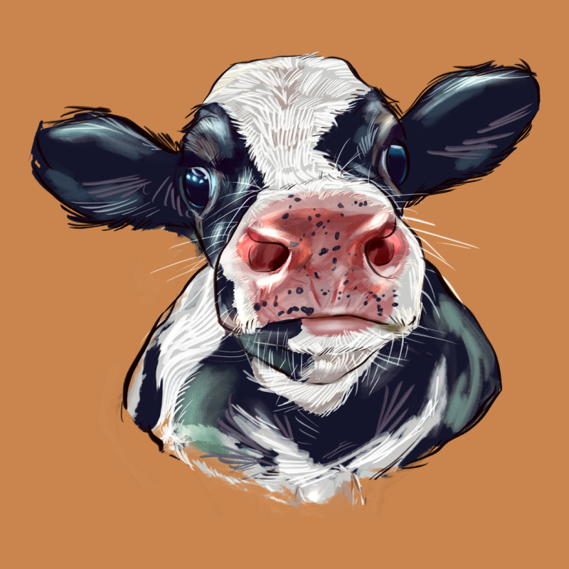 Holstein Calf Face Heavyweight Hoodie by LillyAllenDesigns | Teevron