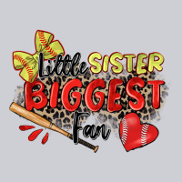 Little Sister Biggest Fan Softball Heavyweight Sweatshirt | Teevron