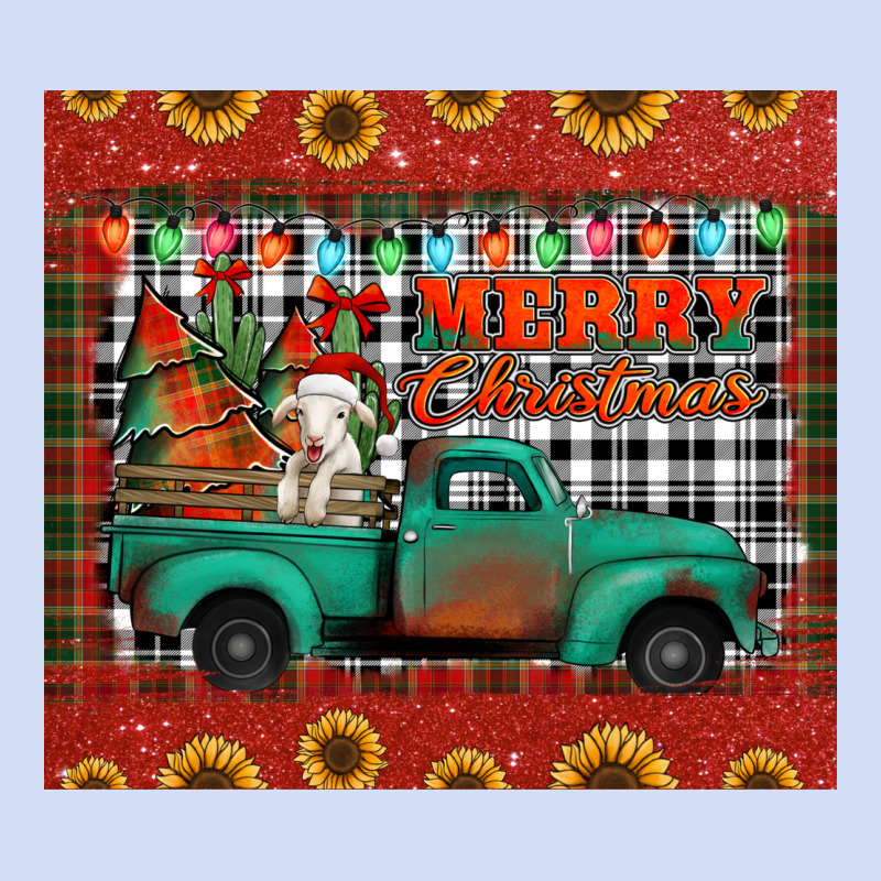 Merry Christmas Farm Truck Tumbler Urban Hoodie by Jasminsmagicworld | Teevron