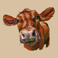 Red Angus Face Heavyweight Hoodie | Teevron
