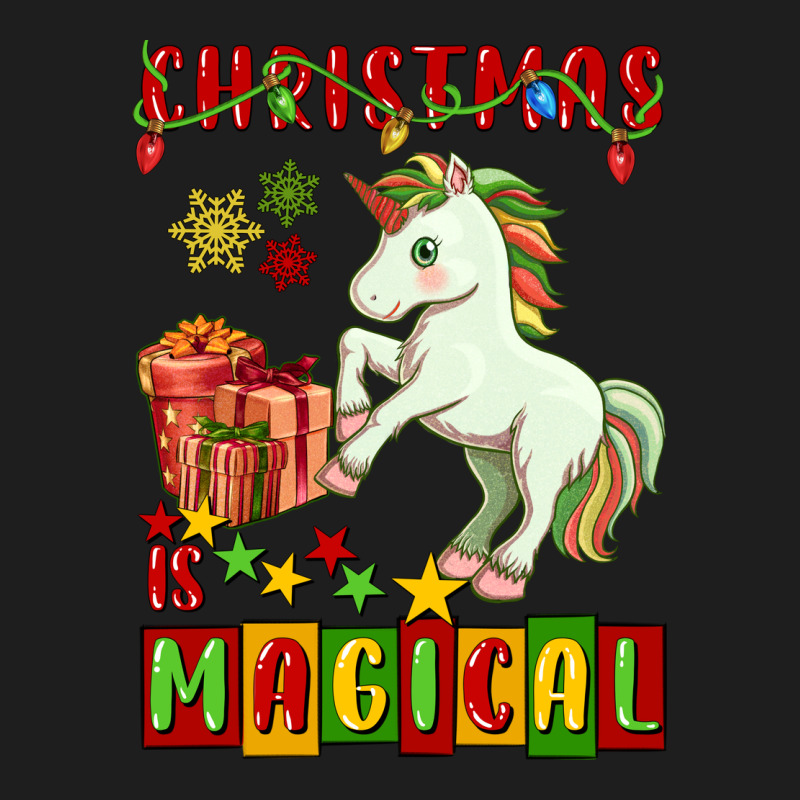Christmas Magical Unicorn Classic Tee by FaDigitalArtStudio | Teevron
