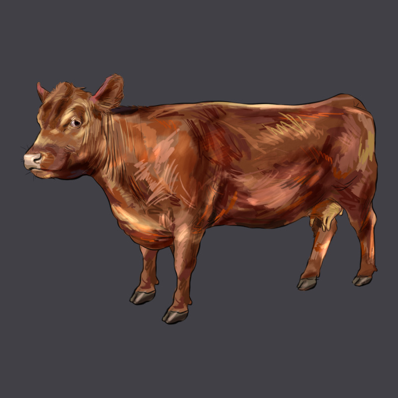 Red Angus Cow Heavyweight Hoodie by LillyAllenDesigns | Teevron