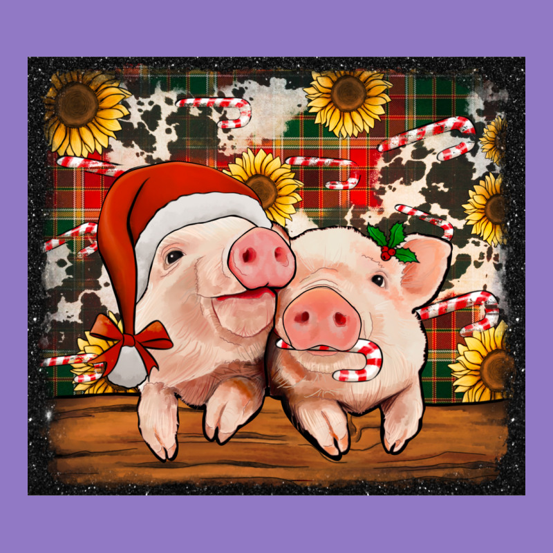 Christmas Pigs Tumbler Urban Hoodie by Jasminsmagicworld | Teevron