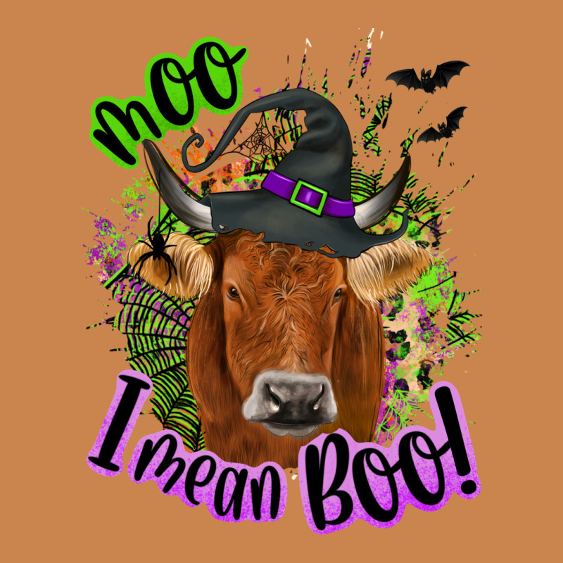 Moo I Mean Boo Cow Heavyweight Hoodie by NancyCooperArtShop | Teevron