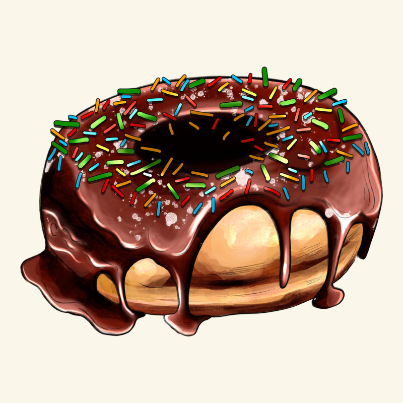 Chocolate Donut With Candies Premium Hoodie by AdoDesignShop | Teevron