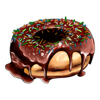 chocolate donut with candies | Teevron
