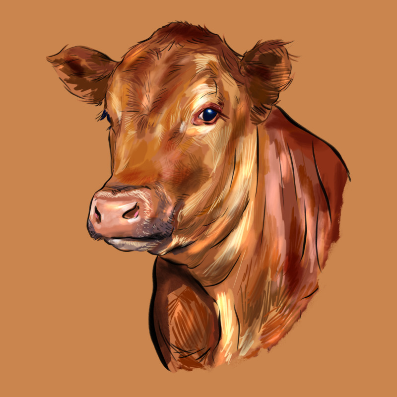 Red Angus Cattle Cow Heavyweight Hoodie by LillyAllenDesigns | Teevron