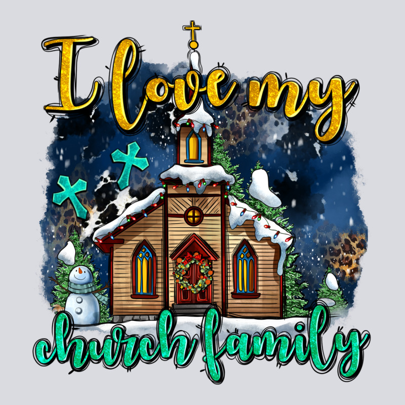 Christmas Church And Snow   ı Love My Church Family Zipper Hoodie by AdoDesignShop | Teevron