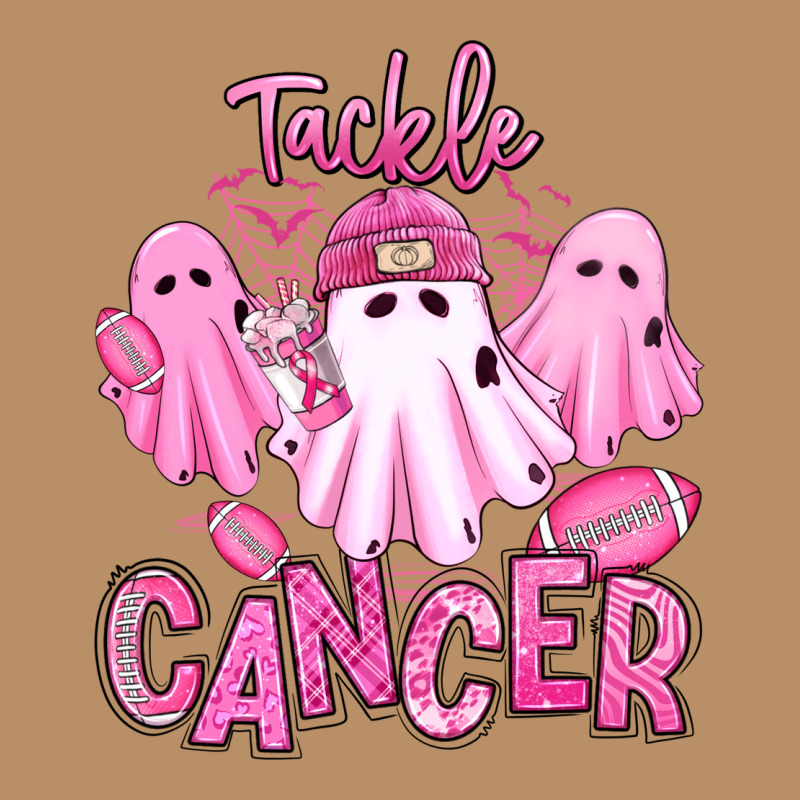 Tackle Cancer Halloween Ghosts American Football Vintage Hoodie by RanaPortraitStore | Teevron