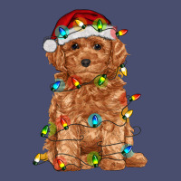 Toy Poodle With Christmas Lights Vintage Tee | Teevron