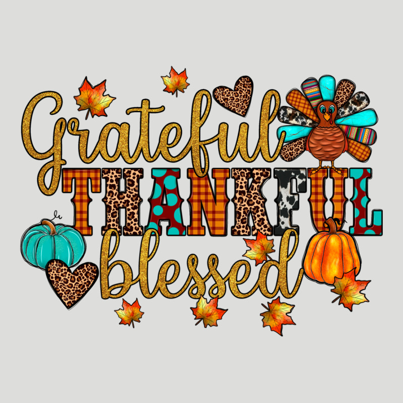 Grateful Thankful Blessed Zipper Hoodie by JahusDesignShop | Teevron