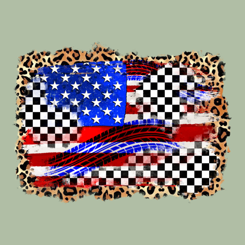 Race American Flag Urban Heavy Tee by Zillion Design Studio | Teevron