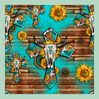 Bull Skull Cross Seamless Pattern Classic Tee | Teevron