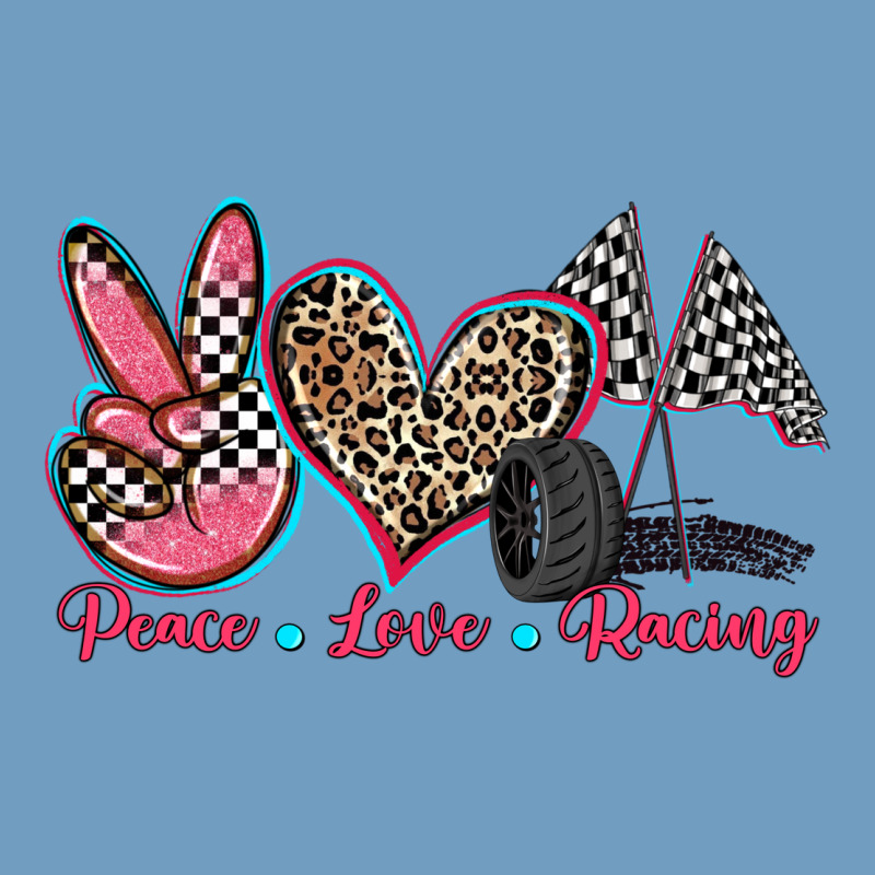 Peace Love Racing Urban Heavy Tee by Zillion Design Studio | Teevron