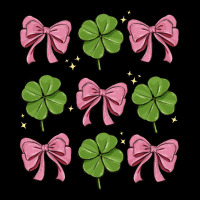 Coquette Bow Clover St. Patrick's Day Premium Sweatshirt | Teevron