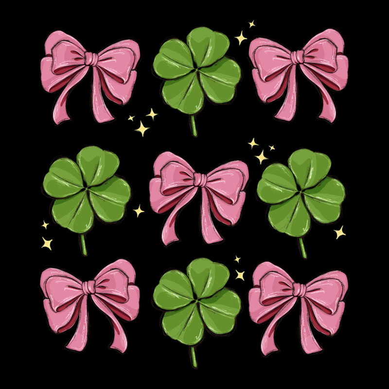 Coquette Bow Clover St. Patrick's Day Premium Sweatshirt by MaliasSmallBusiness | Teevron