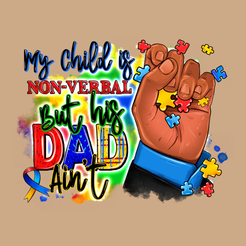 My Child Is Non Verbal But His Dad Aint Afro Hand Vintage Hoodie by RanaPortraitStore | Teevron